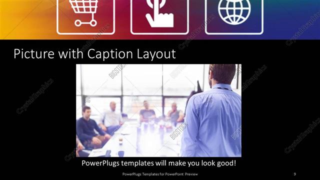 Picture with Caption presentation slide layout