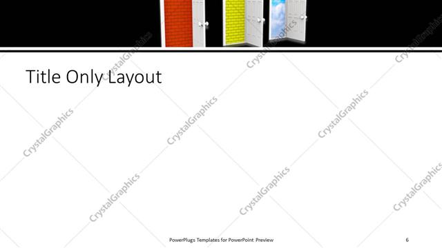 Title Only presentation slide layout