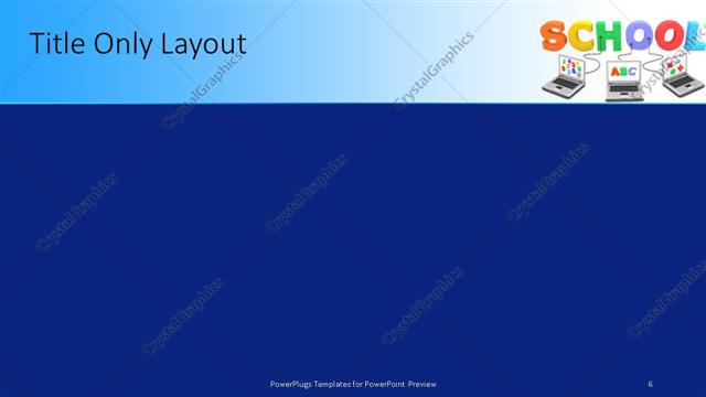 Title Only presentation slide layout