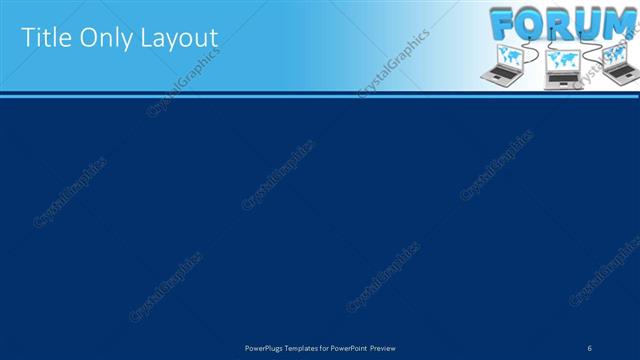 Title Only presentation slide layout