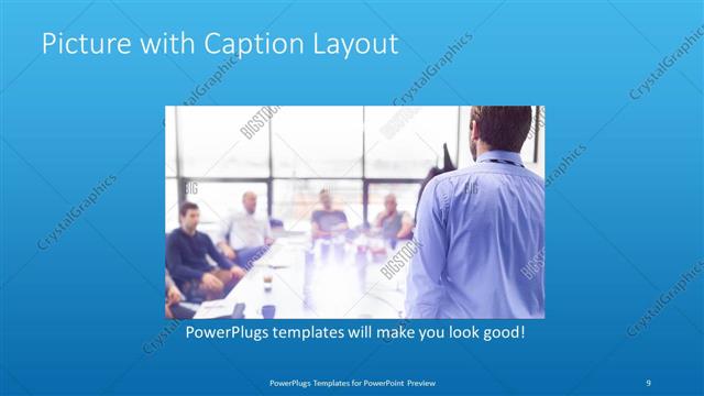 Picture with Caption presentation slide layout
