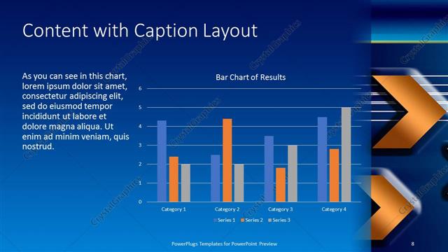 Content with Caption presentation slide layout