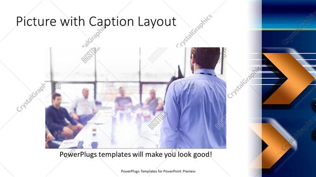 Picture with Caption presentation slide layout