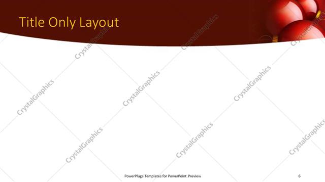 Title Only presentation slide layout