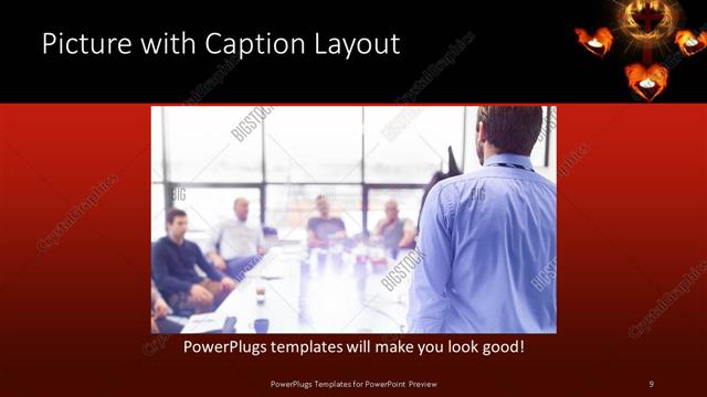 Picture with Caption presentation slide layout