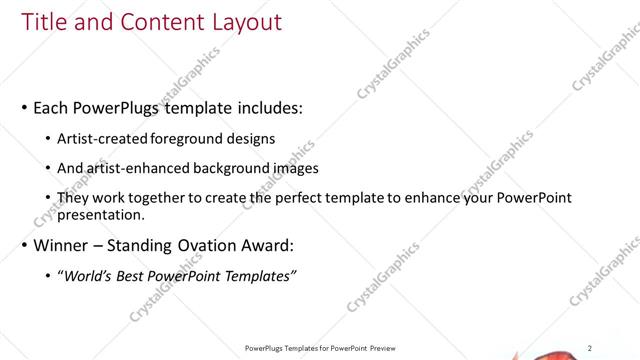 Title and Content presentation slide layout