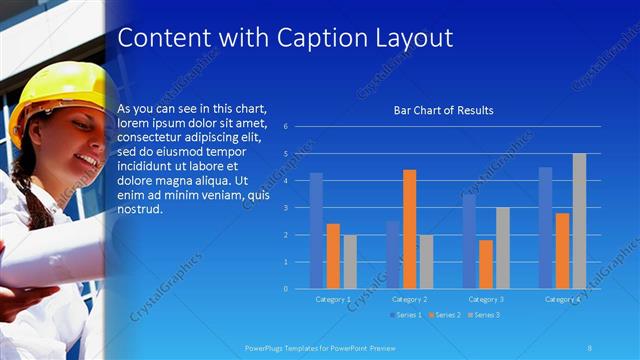 Content with Caption presentation slide layout