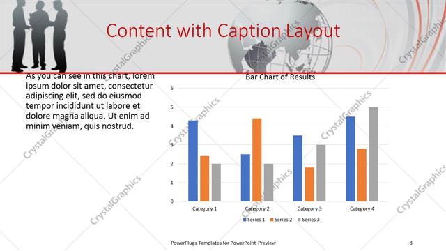 Content with Caption presentation slide layout