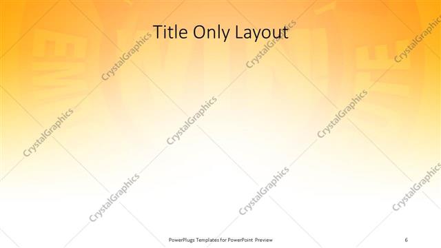 Title Only presentation slide layout