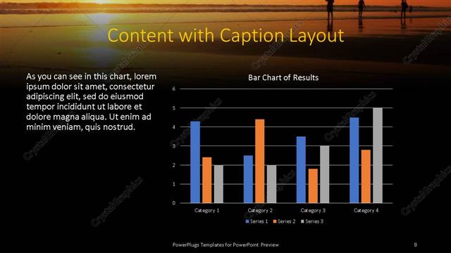 Content with Caption presentation slide layout