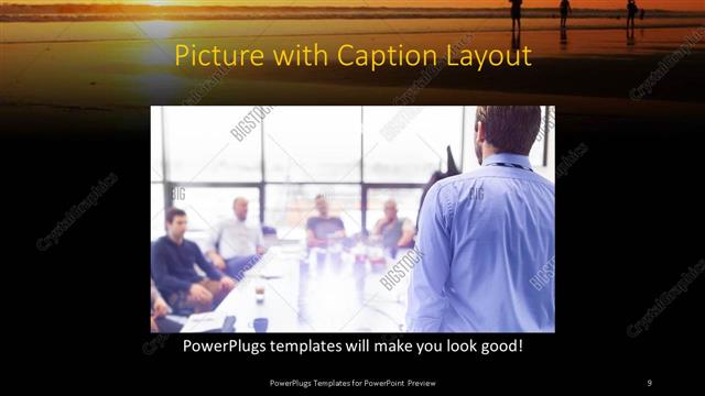 Picture with Caption presentation slide layout