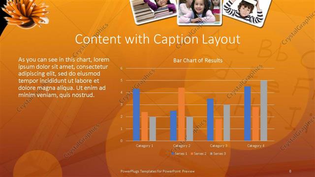 Content with Caption presentation slide layout