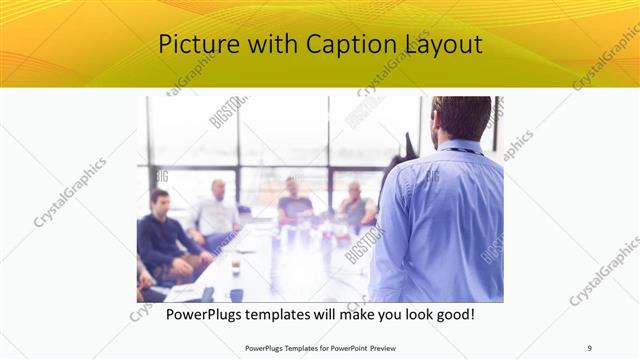 Picture with Caption presentation slide layout