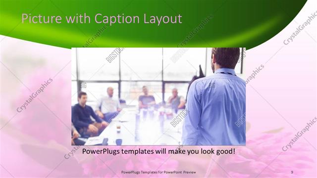 Picture with Caption presentation slide layout
