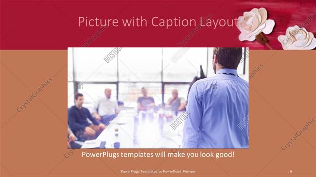 Picture with Caption presentation slide layout
