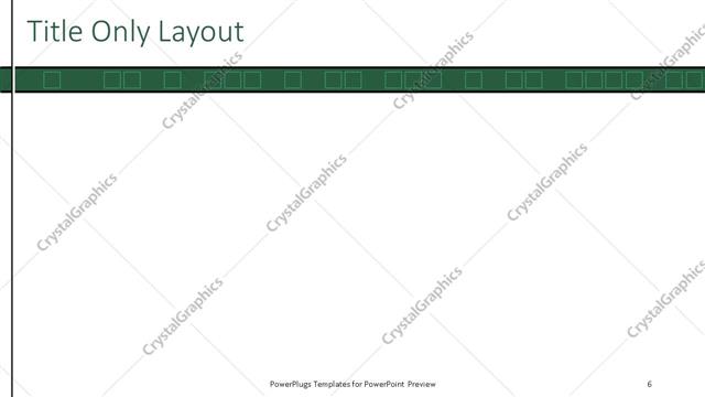 Title Only presentation slide layout