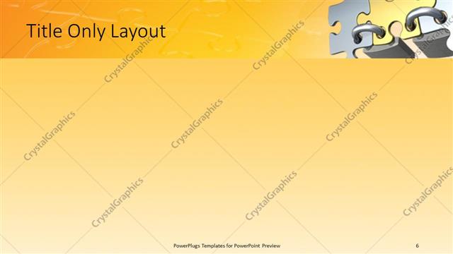 Title Only presentation slide layout