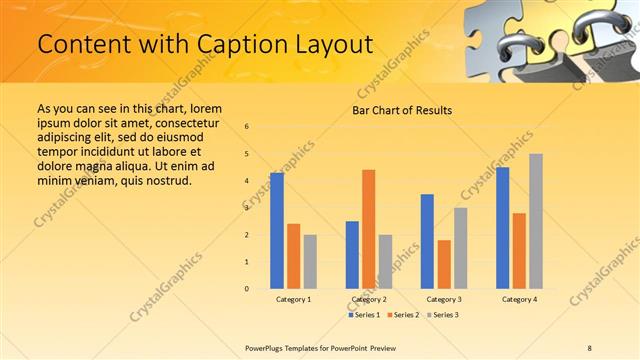 Content with Caption presentation slide layout