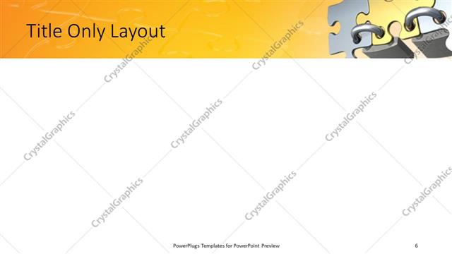 Title Only presentation slide layout