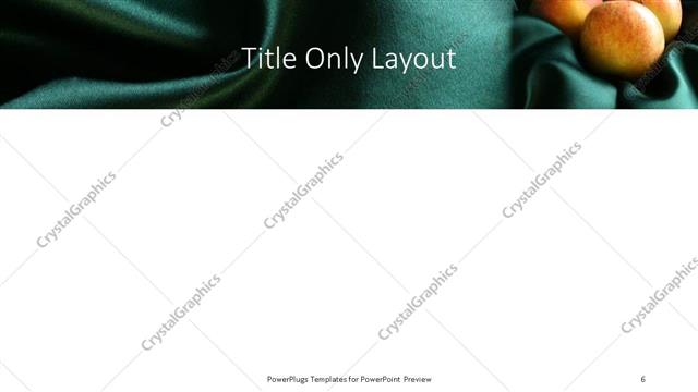 Title Only presentation slide layout