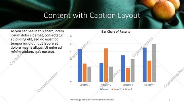 Content with Caption presentation slide layout