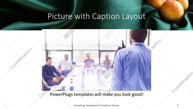 Picture with Caption presentation slide layout