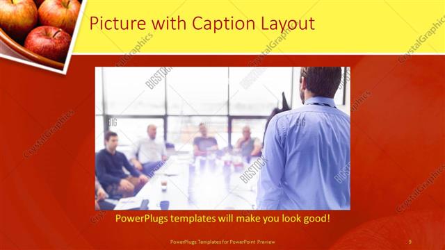 Picture with Caption presentation slide layout