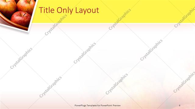 Title Only presentation slide layout