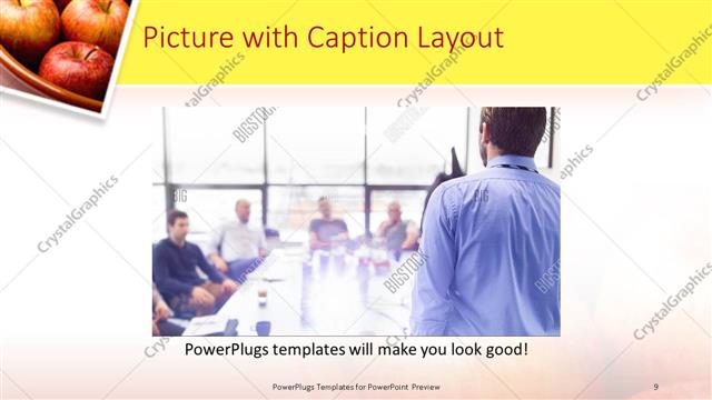 Picture with Caption presentation slide layout