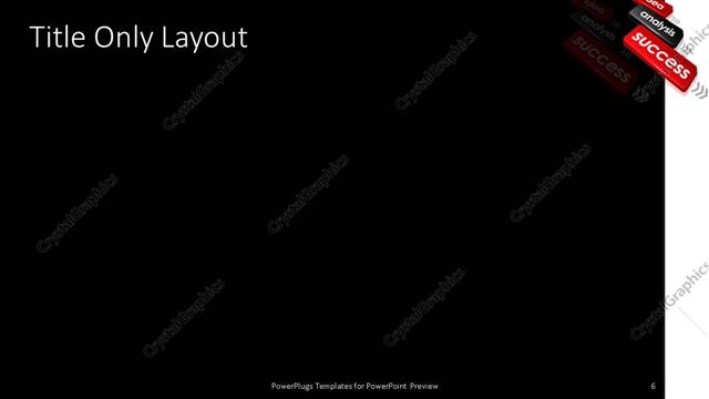 Title Only presentation slide layout