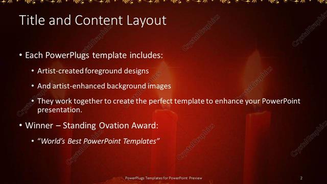 Title and Content presentation slide layout
