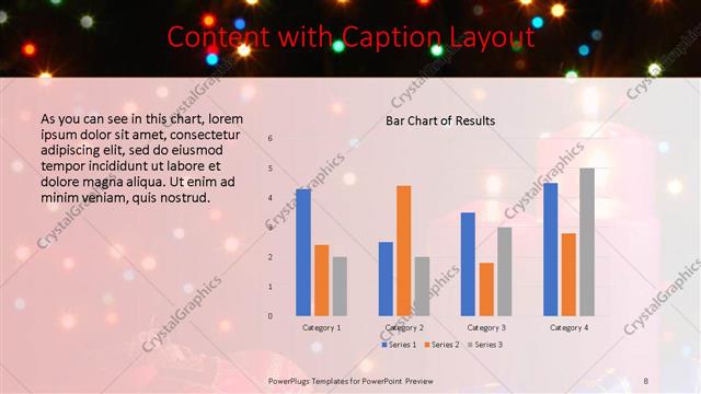 Content with Caption presentation slide layout