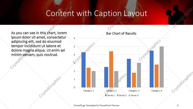 Content with Caption presentation slide layout