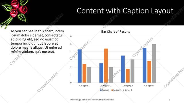 Content with Caption presentation slide layout