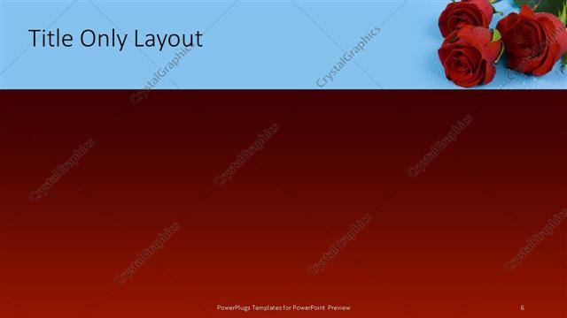 Title Only presentation slide layout