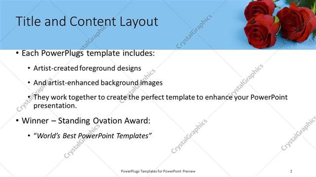 Title and Content presentation slide layout