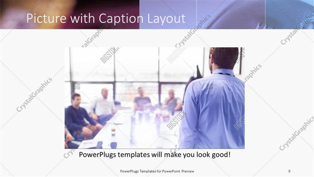 Picture with Caption presentation slide layout