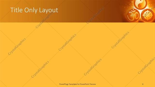 Title Only presentation slide layout