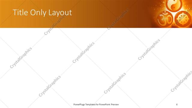 Title Only presentation slide layout