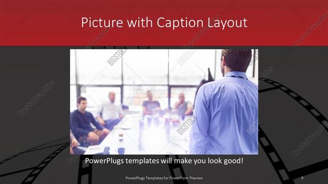 Picture with Caption presentation slide layout