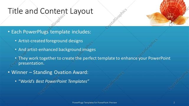 Title and Content presentation slide layout