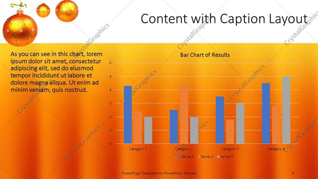 Content with Caption presentation slide layout