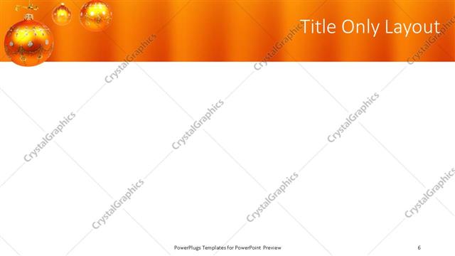 Title Only presentation slide layout
