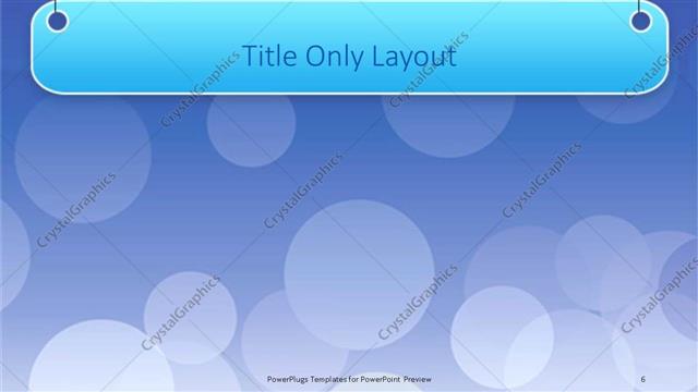 Title Only presentation slide layout