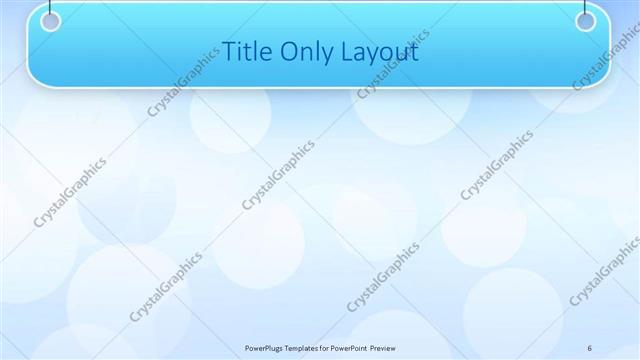 Title Only presentation slide layout