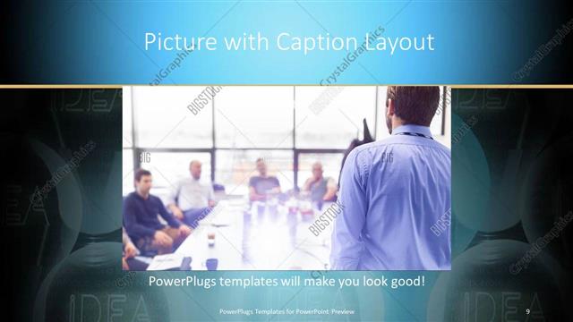 Picture with Caption presentation slide layout