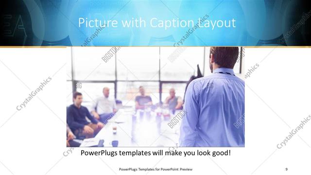 Picture with Caption presentation slide layout