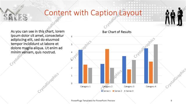Content with Caption presentation slide layout