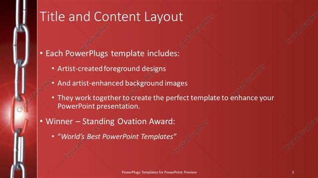 Title and Content presentation slide layout
