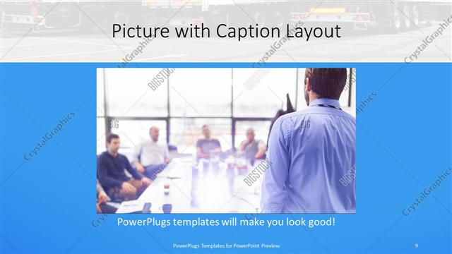 Picture with Caption presentation slide layout